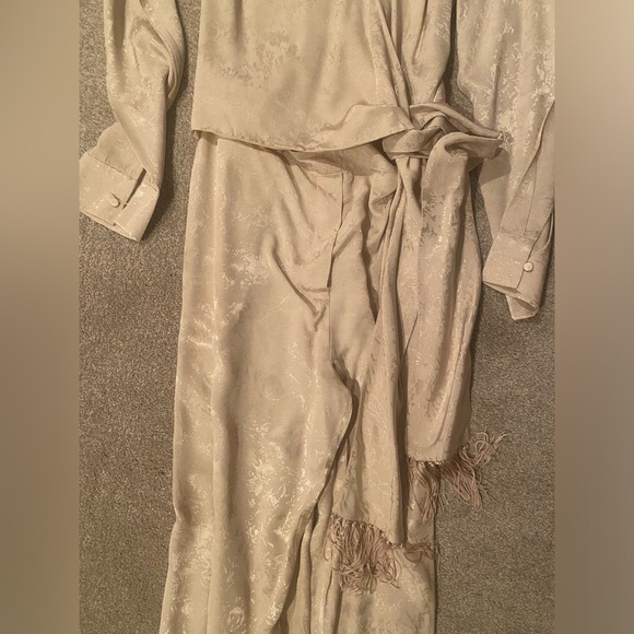 Jonathan Simkhai Cream Silk Jumpsuit - Picture 2 of 4